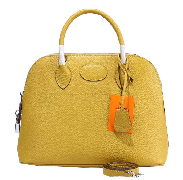 Hermes Bolide 31CM Calfskin Leather Tote Bags H509083 Yellow