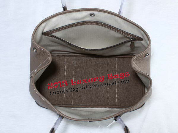 Hermes Garden Party 36cm Tote Bag Grainy Leather Grey Hermes Garden Party 36cm Tote Bag Grainy Leather Grey