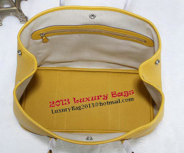 Hermes Garden Party 36cm Tote Bag Grainy Leather Yellow Hermes Garden Party 36cm Tote Bag Grainy Leather Yellow