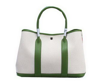 Hermes Garden Party 36cm Tote Bag Canvas Green Hermes Garden Party 36cm Tote Bag Canvas Green