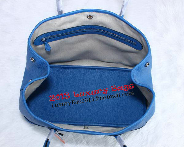 Hermes Garden Party 36cm Tote Bag Grainy Leather Blue Hermes Garden Party 36cm Tote Bag Grainy Leather Blue