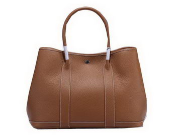 Hermes Garden Party 36cm Tote Bag Grainy Leather Brown Hermes Garden Party 36cm Tote Bag Grainy Leather Brown