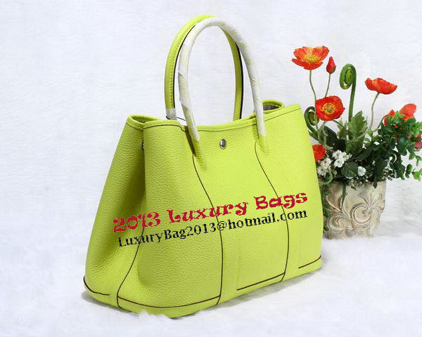 Hermes Garden Party 36cm Tote Bag Grainy Leather Lemon Hermes Garden Party 36cm Tote Bag Grainy Leather Lemon