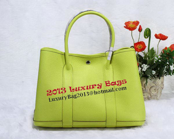 Hermes Garden Party 36cm Tote Bag Grainy Leather Lemon Hermes Garden Party 36cm Tote Bag Grainy Leather Lemon