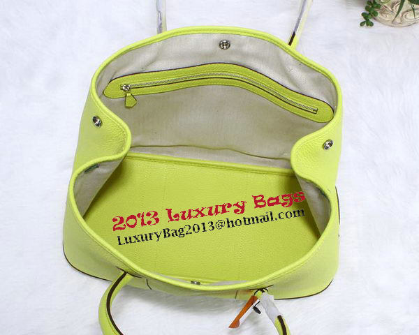 Hermes Garden Party 36cm Tote Bag Grainy Leather Lemon Hermes Garden Party 36cm Tote Bag Grainy Leather Lemon