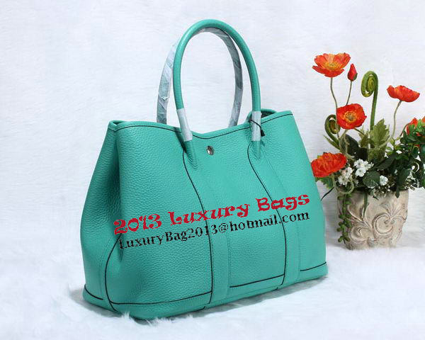 Hermes Garden Party 36cm Tote Bag Grainy Leather Light Blue Hermes Garden Party 36cm Tote Bag Grainy Leather Light Blue