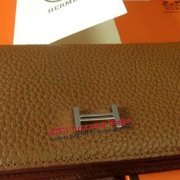 Hermes Bearn Japonaise Grainy Leather Wallet H8622W Wheat Hermes Bearn Japonaise Grainy Leather Wallet H8622W Wheat