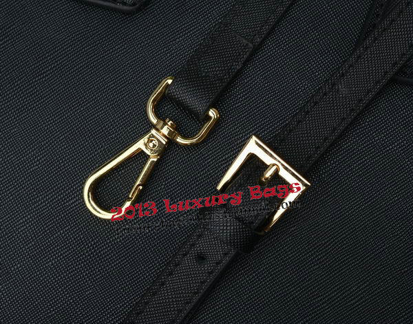 Prada Saffiano Leather Tote Bag PBN1801 Black Prada Saffiano Leather Tote Bag PBN1801 Black