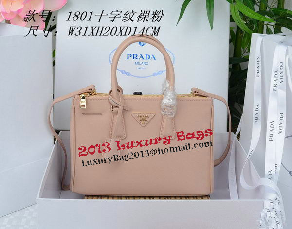 Prada Saffiano Leather Tote Bag PBN1801 Light Pink Prada Saffiano Leather Tote Bag PBN1801 Light Pink