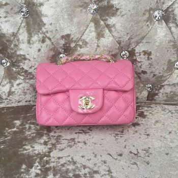 Chanel Classic MINI Flap Bag Sheepskin Leather A1115 Pink Chanel Classic MINI Flap Bag Sheepskin Leather A1115 Pink