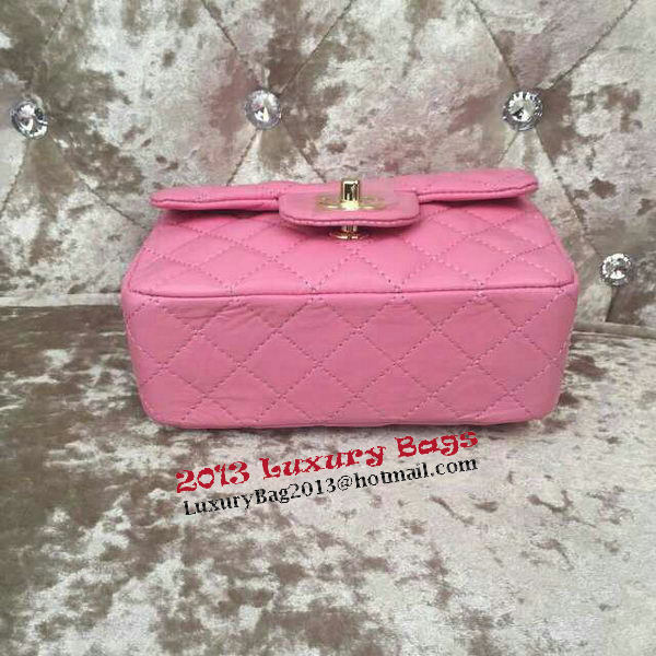 Chanel Classic MINI Flap Bag Sheepskin Leather A1115 Pink Chanel Classic MINI Flap Bag Sheepskin Leather A1115 Pink