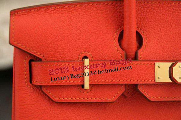 Hermes Birkin 35CM 30CM Tote Bag Original Leather HB35O Orange Hermes Birkin 35CM 30CM Tote Bag Original Leather HB35O Orange