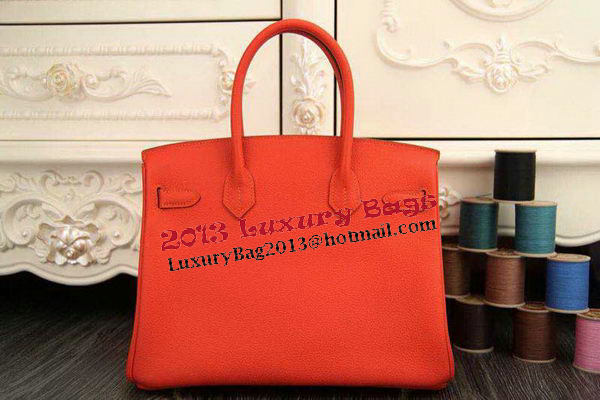 Hermes Birkin 35CM 30CM Tote Bag Original Leather HB35O Orange Hermes Birkin 35CM 30CM Tote Bag Original Leather HB35O Orange