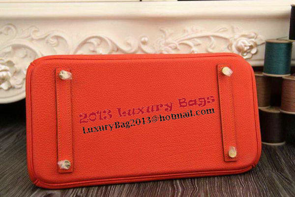 Hermes Birkin 35CM 30CM Tote Bag Original Leather HB35O Orange Hermes Birkin 35CM 30CM Tote Bag Original Leather HB35O Orange