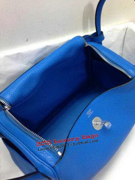 Hermes Lindy 30CM Original Leather Shoulder Bag HLD30 Blue Hermes Lindy 30CM Original Leather Shoulder Bag HLD30 Blue