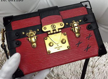 Louis Vuitton Petite Malle Epi Leather Bag M94219 Red Louis Vuitton Petite Malle Epi Leather Bag M94219 Red