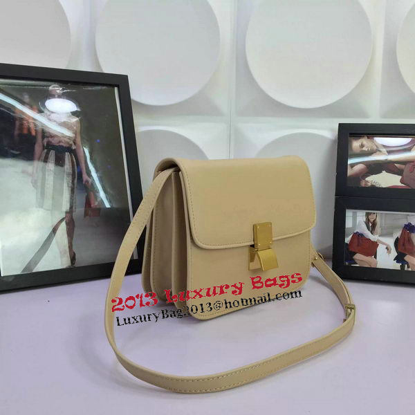 Celine Classic Box Flap Bag Calfskin Leather C88008 Apricot Celine Classic Box Flap Bag Calfskin Leather C88008 Apricot