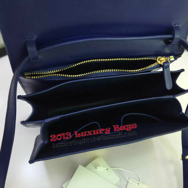 Celine Classic Box Flap Bag Calfskin Leather C88008 Royal Celine Classic Box Flap Bag Calfskin Leather C88008 Royal