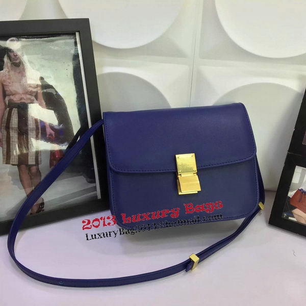 Celine Classic Box Flap Bag Calfskin Leather C88008 Royal Celine Classic Box Flap Bag Calfskin Leather C88008 Royal