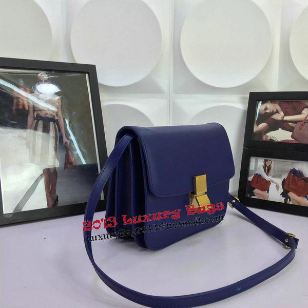 Celine Classic Box Flap Bag Calfskin Leather C88008 Royal Celine Classic Box Flap Bag Calfskin Leather C88008 Royal