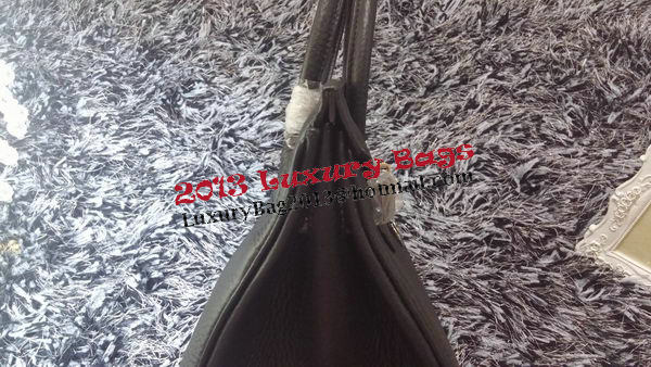 Hermes Birkin 35CM Tote Bag Litchi Leather HB35GL Black Hermes Birkin 35CM Tote Bag Litchi Leather HB35GL Black