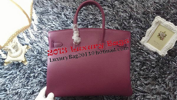 Hermes Birkin 35CM Tote Bag Litchi Leather HB35GL Purple Hermes Birkin 35CM Tote Bag Litchi Leather HB35GL Purple