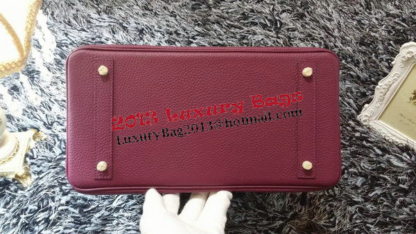 Hermes Birkin 35CM Tote Bag Litchi Leather HB35GL Purple Hermes Birkin 35CM Tote Bag Litchi Leather HB35GL Purple