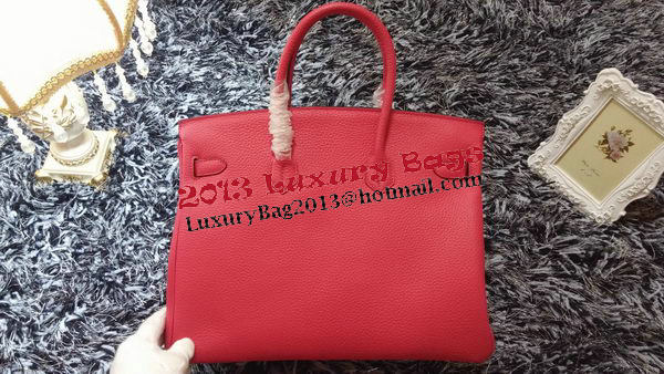 Hermes Birkin 35CM Tote Bag Litchi Leather HB35GL Rose Hermes Birkin 35CM Tote Bag Litchi Leather HB35GL Rose