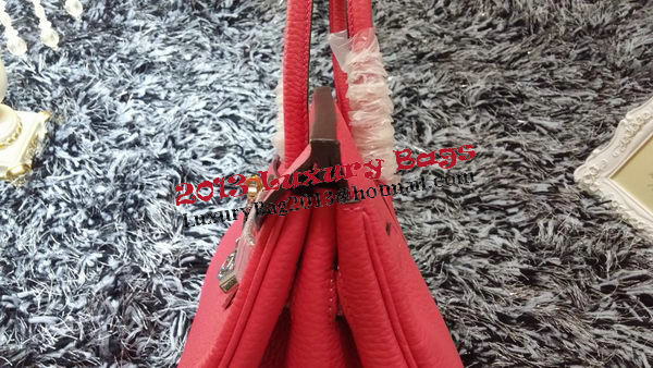 Hermes Birkin 35CM Tote Bag Litchi Leather HB35GL Rose Hermes Birkin 35CM Tote Bag Litchi Leather HB35GL Rose