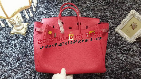 Hermes Birkin 35CM Tote Bag Litchi Leather HB35GL Rose Hermes Birkin 35CM Tote Bag Litchi Leather HB35GL Rose