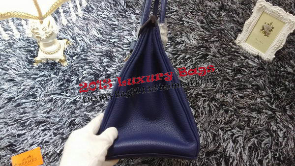 Hermes Birkin 35CM Tote Bag Litchi Leather HB35GL Royal Hermes Birkin 35CM Tote Bag Litchi Leather HB35GL Royal