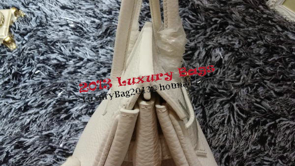 Hermes Birkin 35CM Tote Bag Litchi Leather HB35GL White Hermes Birkin 35CM Tote Bag Litchi Leather HB35GL White
