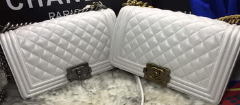 Boy Chanel Flap Shoulder Bag Sheepskin Leather A67086 OffWhite Boy Chanel Flap Shoulder Bag Sheepskin Leather A67086 OffWhite