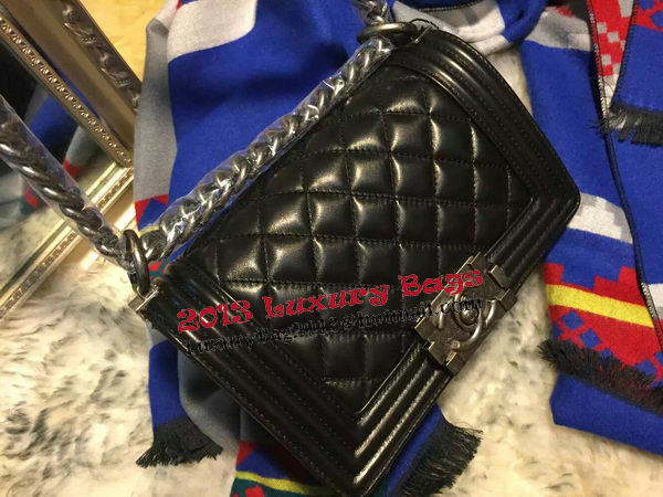 Boy Chanel Flap Shoulder Bags Sheepskin Leather A67085 Black Boy Chanel Flap Shoulder Bags Sheepskin Leather A67085 Black