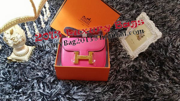 Hermes Constance Bag Litchi Leather H9999L Rose Hermes Constance Bag Litchi Leather H9999L Rose