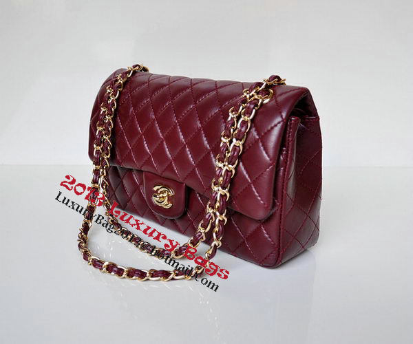 Chanel 2.55 Series Flap Bag Burgundy Patent Leather A1112 Gold Chanel 2.55 Series Flap Bag Burgundy Patent Leather A1112 Gold