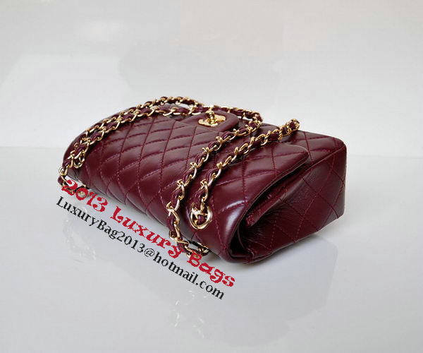 Chanel 2.55 Series Flap Bag Burgundy Patent Leather A1112 Gold Chanel 2.55 Series Flap Bag Burgundy Patent Leather A1112 Gold