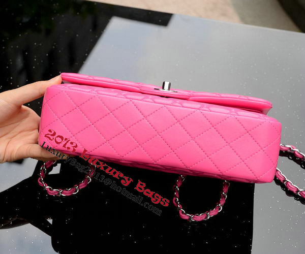 Chanel 2.55 Series Flap Bag Rose Sheepskin Leather A37586 Silver Chanel 2.55 Series Flap Bag Rose Sheepskin Leather A37586 Silver