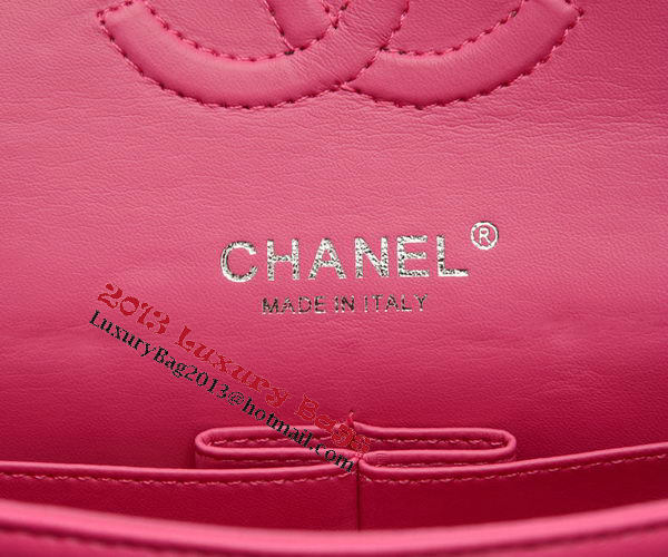 Chanel 2.55 Series Flap Bag Rose Sheepskin Leather A37586 Silver Chanel 2.55 Series Flap Bag Rose Sheepskin Leather A37586 Silver
