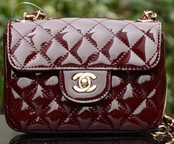 Chanel Classic MINI Flap Bag Royal Patent Leather A1115 Gold Chanel Classic MINI Flap Bag Royal Patent Leather A1115 Gold