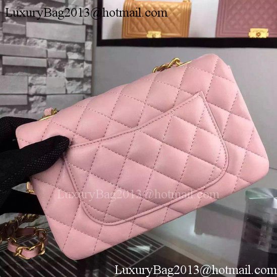 Chanel Classic mini Flap Bag Pink Sheepskin Leather A67350 Gold Chanel Classic mini Flap Bag Pink Sheepskin Leather A67350 Gold