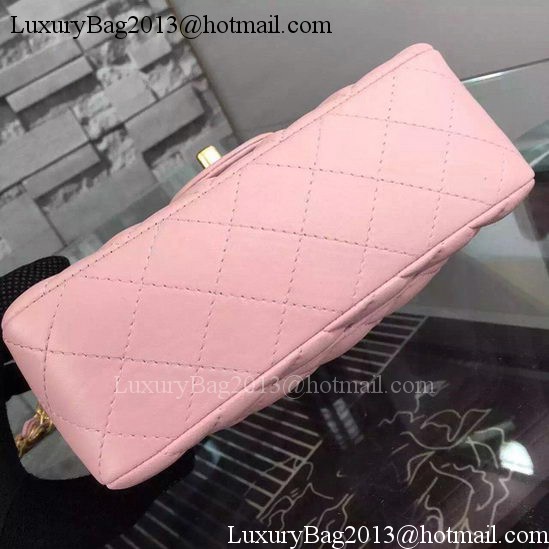 Chanel Classic mini Flap Bag Pink Sheepskin Leather A67350 Gold Chanel Classic mini Flap Bag Pink Sheepskin Leather A67350 Gold