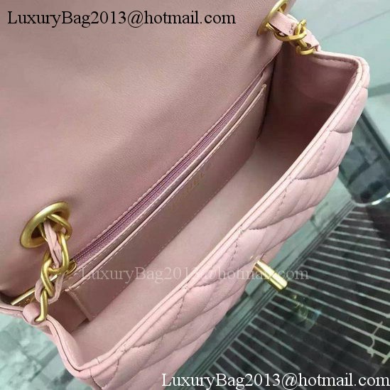Chanel Classic mini Flap Bag Pink Sheepskin Leather A67350 Gold Chanel Classic mini Flap Bag Pink Sheepskin Leather A67350 Gold