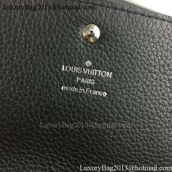 Louis Vuitton Mahina Leather IRIS Wallet M60144 Black Louis Vuitton Mahina Leather IRIS Wallet M60144 Black