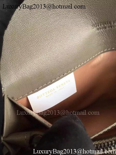 Bottega Veneta Intrecciato Nappa Tri-Flod Wallet BV150507 Khaki Bottega Veneta Intrecciato Nappa Tri-Flod Wallet BV150507 Khaki