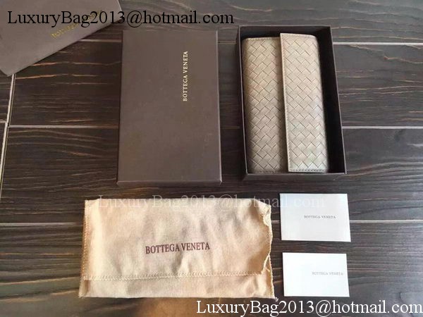Bottega Veneta Intrecciato Nappa Tri-Flod Wallet BV150507 Khaki Bottega Veneta Intrecciato Nappa Tri-Flod Wallet BV150507 Khaki