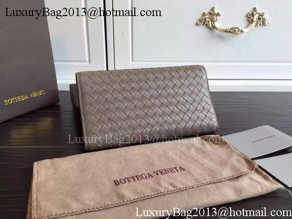 Bottega Veneta Intrecciato Nappa Tri-Flod Wallet BV150507 Khaki Bottega Veneta Intrecciato Nappa Tri-Flod Wallet BV150507 Khaki