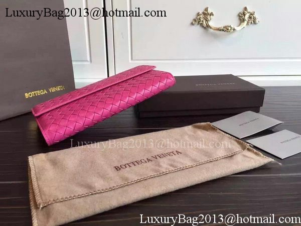 Bottega Veneta Intrecciato Nappa Tri-Flod Wallet BV150507 Rose Bottega Veneta Intrecciato Nappa Tri-Flod Wallet BV150507 Rose