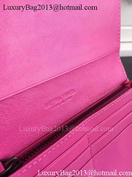 Bottega Veneta Intrecciato Nappa Tri-Flod Wallet BV150507 Rose Bottega Veneta Intrecciato Nappa Tri-Flod Wallet BV150507 Rose
