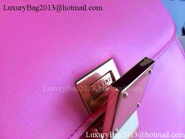 Celine Classic Box Flap Bag Calfskin Leather C2263 Pink Celine Classic Box Flap Bag Calfskin Leather C2263 Pink